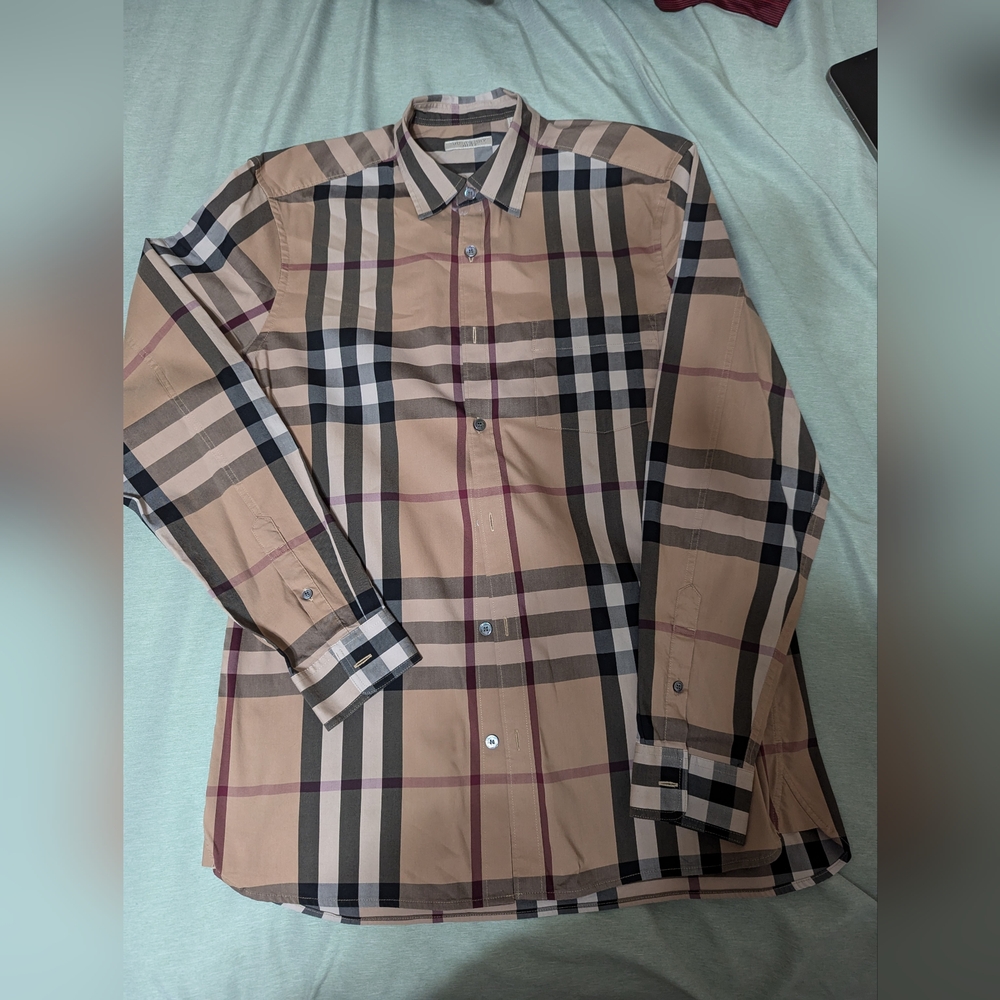 Burberry men long sleeve shirt